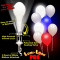 Pro-Lumi-Loon White Balloon w/ Red, White & Blue Lights